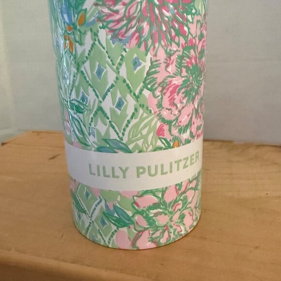 Lilly Pulitzer 25oz Fauna Green Floral Insulated Stainless Steel Water Bottle - Picture 6 of 13
